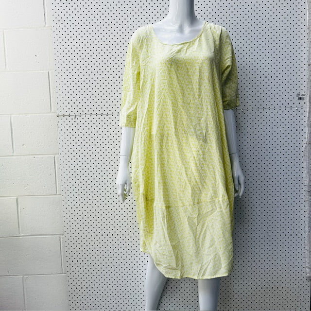 PATRICIA / 100% silk dress / free size (3868349382406342784)