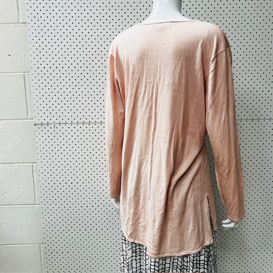 1990s european vintage / blunauta / 100% silk cardigan / s (3868433006373685952)