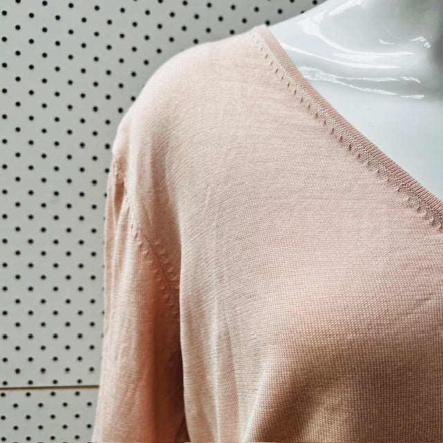 1990s european vintage / blunauta / 100% silk cardigan / s (3868433012382619523)