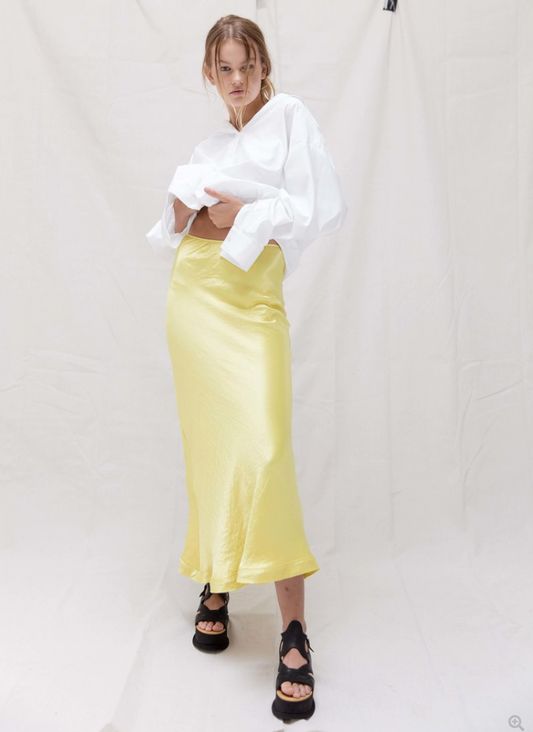 IDAE / tourmaline skirt in yellow / s / made in nz (3868810869610531879)