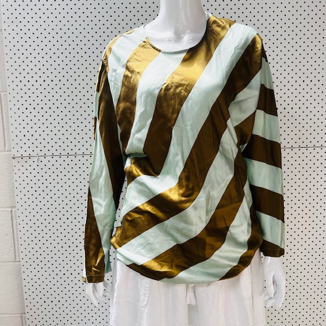 GREGORY / SUNDBY silk top / made in nz / 10 (3868874536770274179)