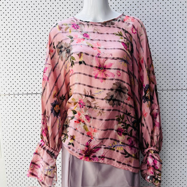 TRELISE COOPER / oh you pretty wing top / silk / L Tops & shirts