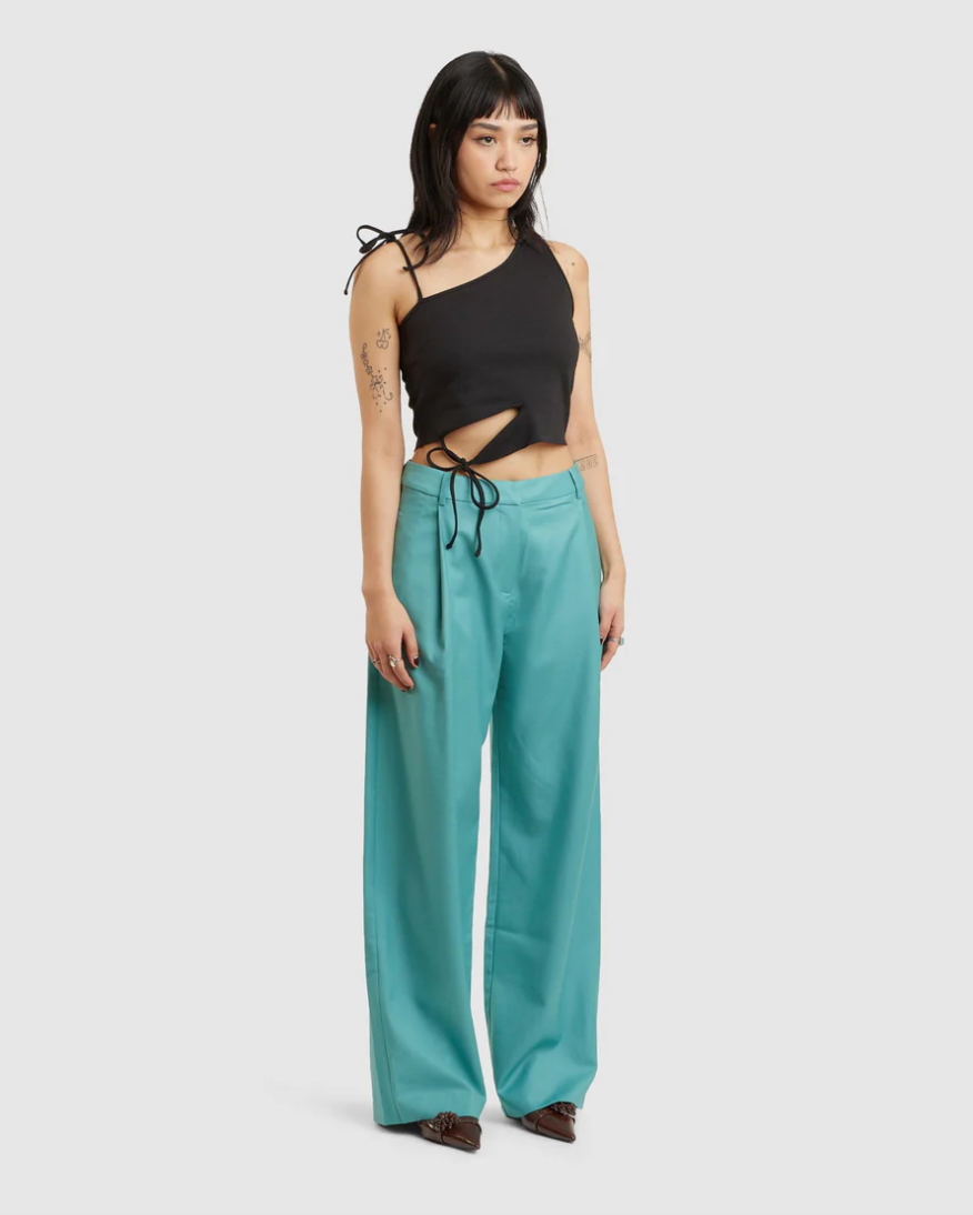 WYNN HAMLYN / lana pants in pure wool / size 12 / new (3871900439786822580)