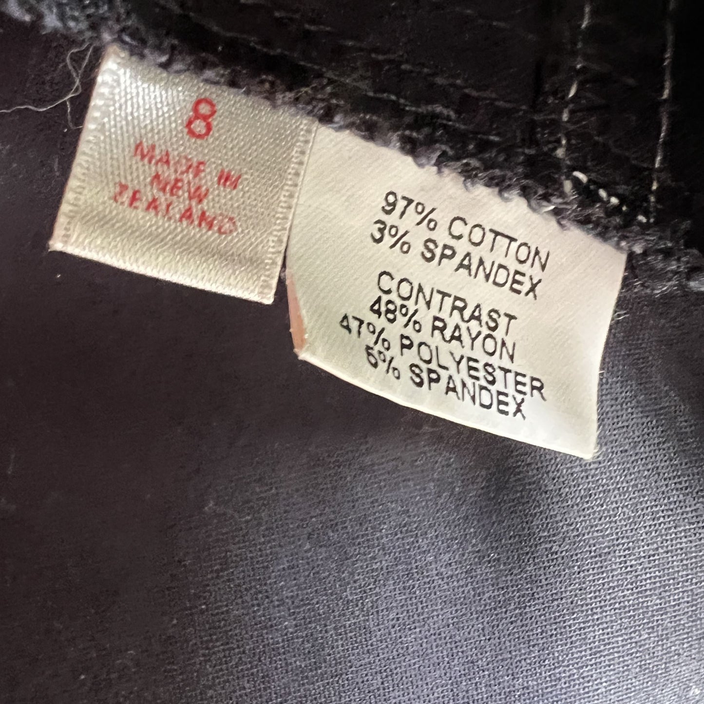 ANDREA MOORE / navy jacket / size 8 (3872004556568944005)