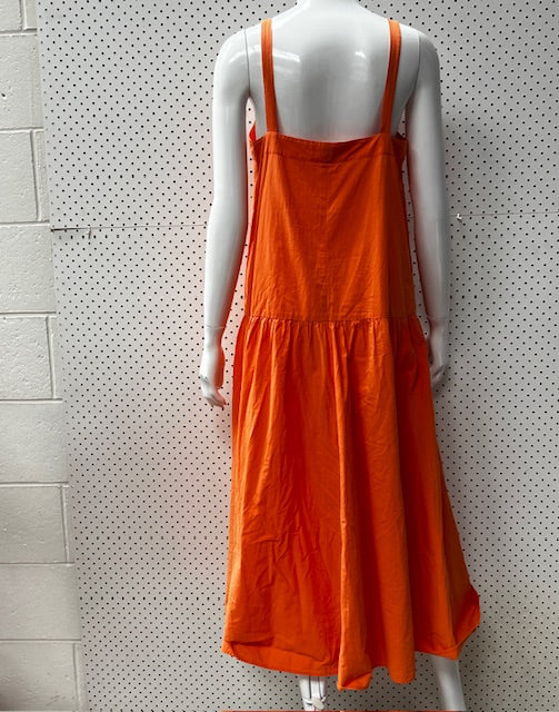 JULIETTE HOGAN / orange cotton maxi dress / 8 Dresses