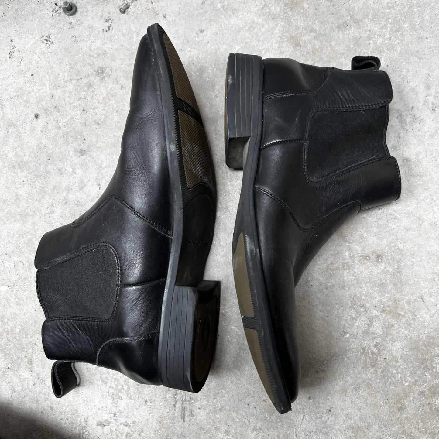 JULIUS MARLOW / 'major' black leather chelese boots / 6 (40) (3872413937905930344)