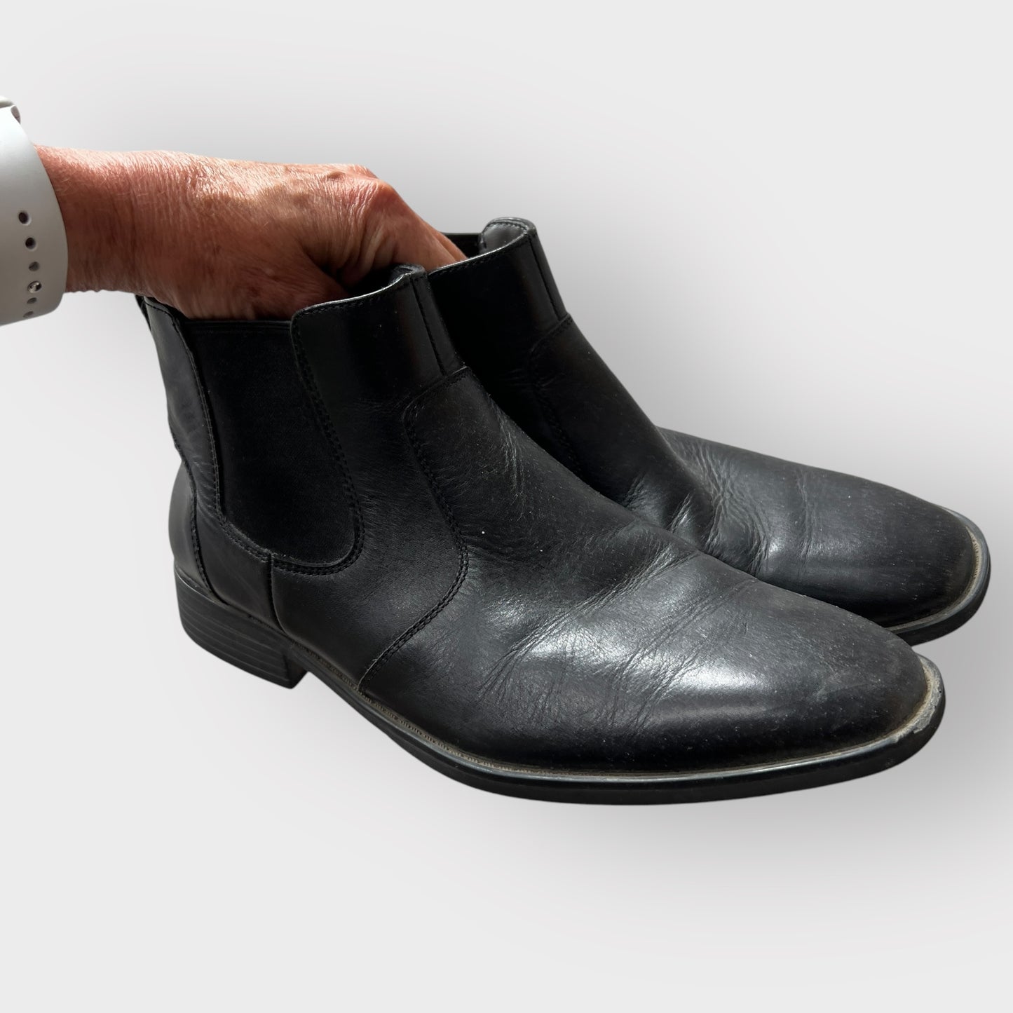 JULIUS MARLOW / 'major' black leather chelese boots / 6 (40) (3872414435989150019)