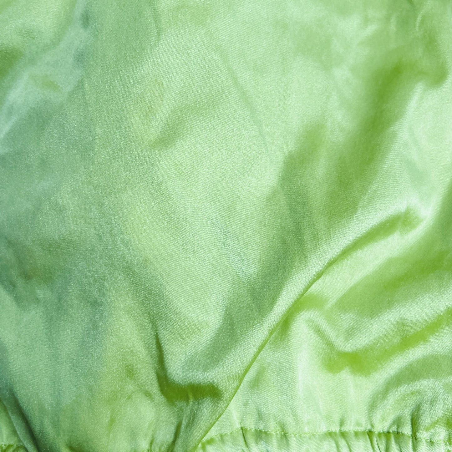 HANSEN & GRETEL / green silk open-back top / s (3873103497245376417)