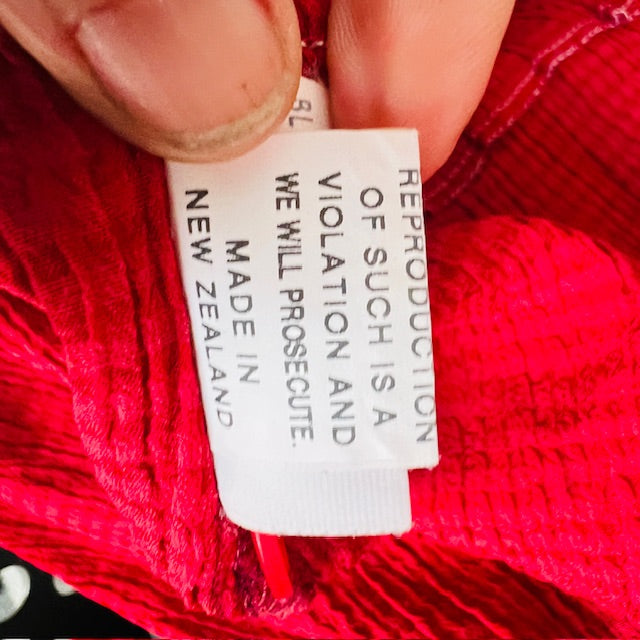 1990s nz vintage / CASSA / red dress / m (3873529558499051878)