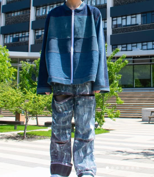 handmade / wide legged pants / s/m (3873535605023378714)