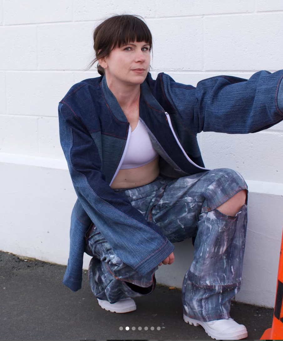 handmade / wide legged pants / s/m (3873535608741865315)