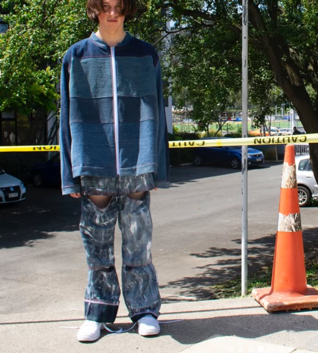 handmade / wide legged pants / s/m (3873535616632636314)