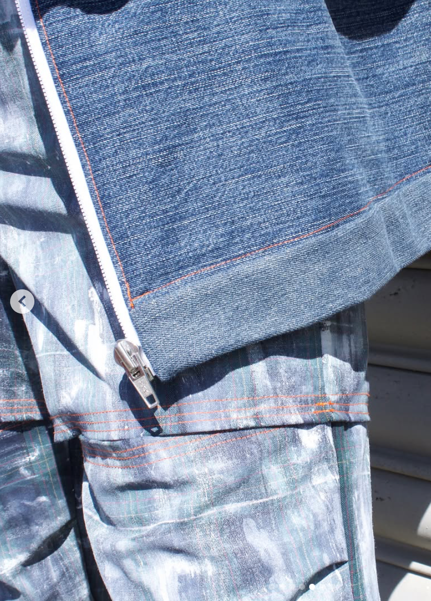 handmade / wide legged pants / s/m (3873535622272434430)