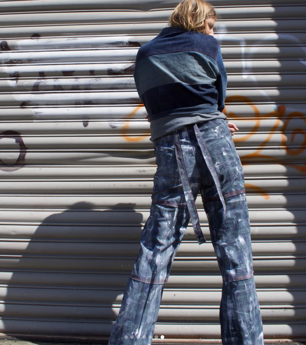 handmade / wide legged pants / s/m (3873535626382643476)