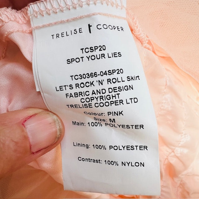 TRELISE COOPER / 'lets rock n roll' tulle skirt / m (3873597735359539566)