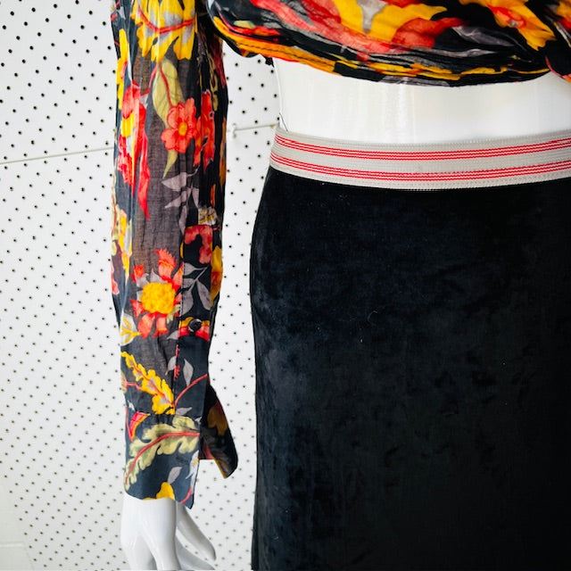 MAX / floral button down shirt / 12 (3873597789099119323)