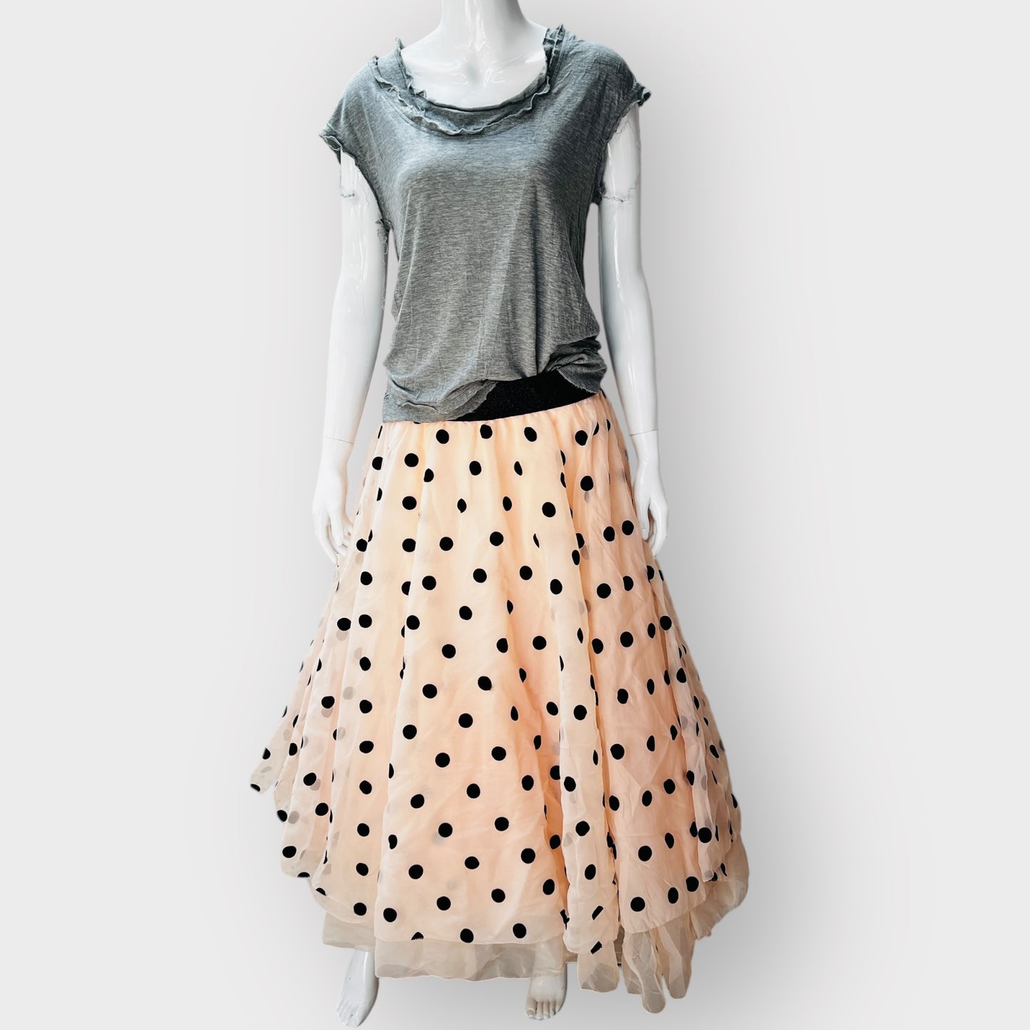 TRELISE COOPER / 'lets rock n roll' tulle skirt / m (3873598171339086030)