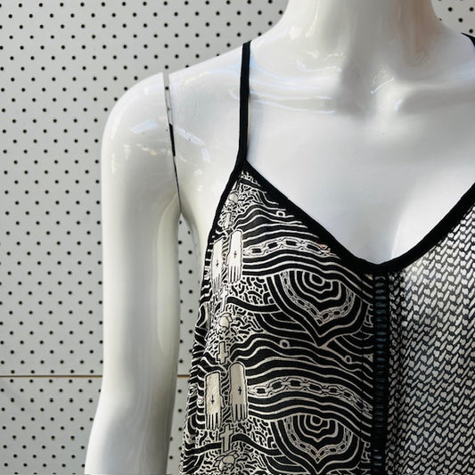 COMPANY OF STRANGERS / silk dress / 10 / made in nz (3874222693358075086)