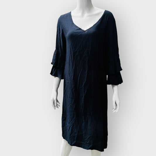 PERRIAM / navy 'flirt' dress / size 10 (3874737592163665072)