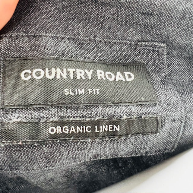 COUNTRY ROAD / linen button down shirt / s (3874819754378898980)