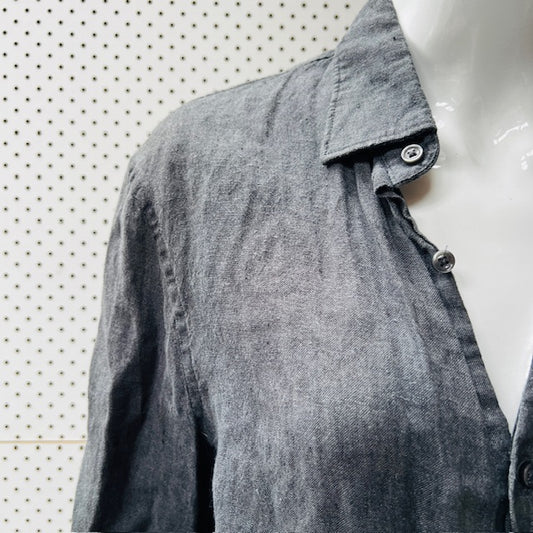 COUNTRY ROAD / linen button down shirt / s (3874819756228079957)