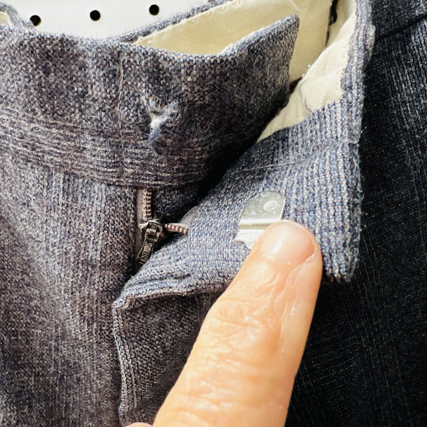 vintage menswear / tweed wool pants / s (3874898240549546190)