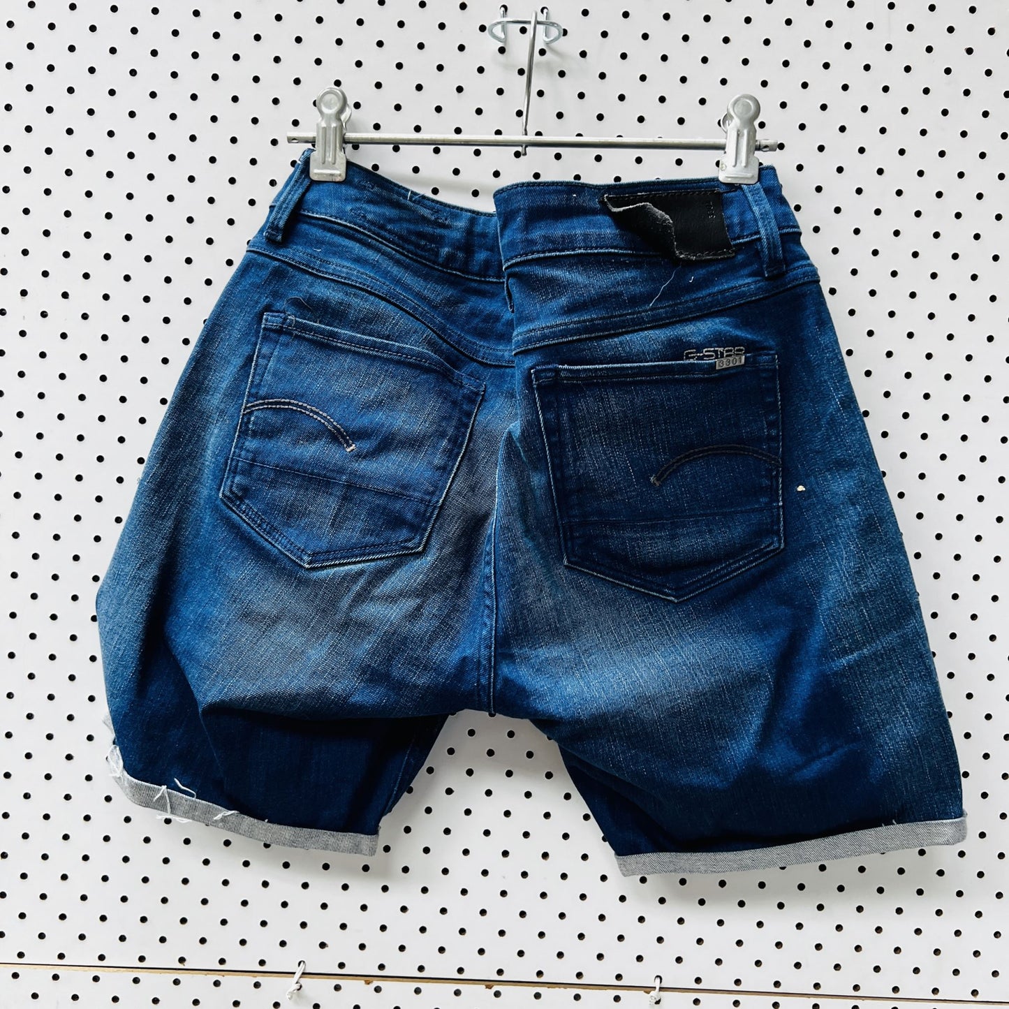 G_STAR / 3301 contour skinny shorts / 27 (3874899215496855654)