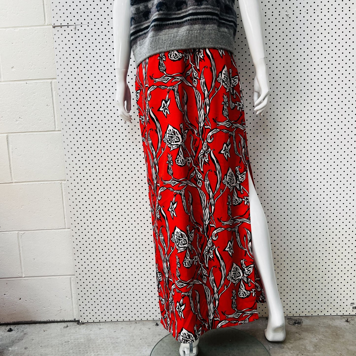 HONEY & BEAU / patterned maxi skirt / 10 Skirts