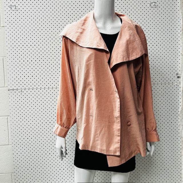 1980s nz vintage / DREAMGIRLS / jacket with oversized collar / m/l (3875508180503682254)