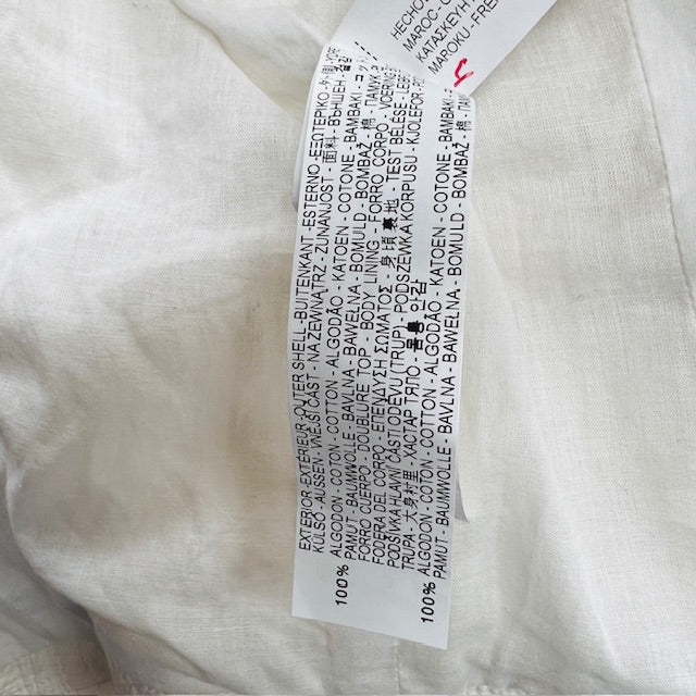 ZARA / white biker jacket / m (3875508190163571130)