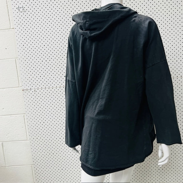 SUZY D LONDON / hooded sweatshirt / made in italy / m (3875508212889625898)