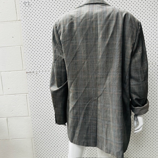american vintage / simpson / plaid blazer / m/l (3875508256675173402)