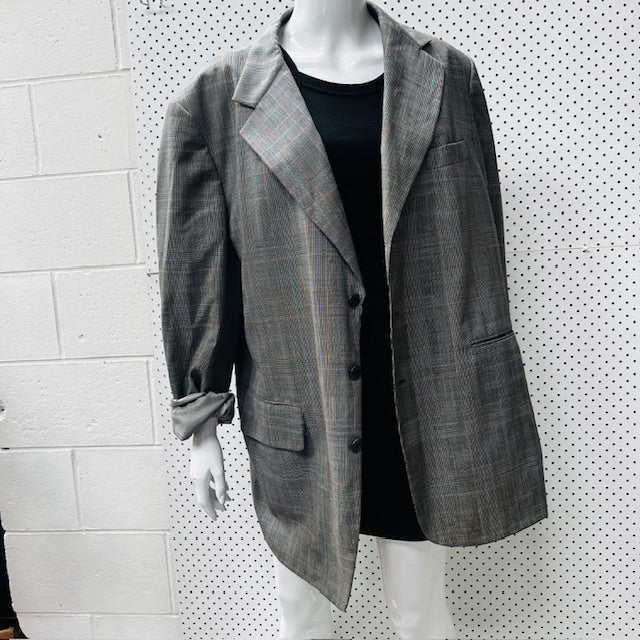 american vintage / simpson / plaid blazer / m/l (3875508259987729386)