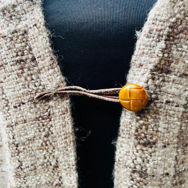 1960s nz vintage / hâd woven / wool jacket / s/m (3875508319553408510)