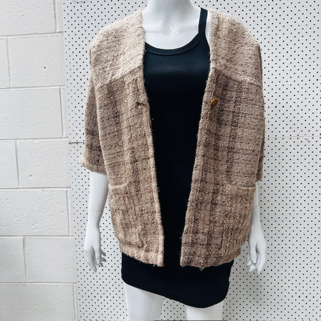 1960s nz vintage / hâd woven / wool jacket / s/m (3875508322634565946)