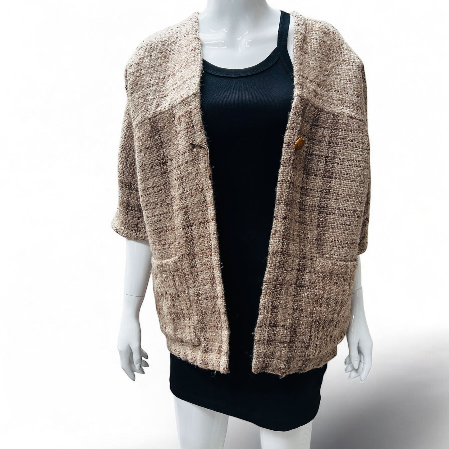 1960s nz vintage / hâd woven / wool jacket / s/m (3875508597933574329)