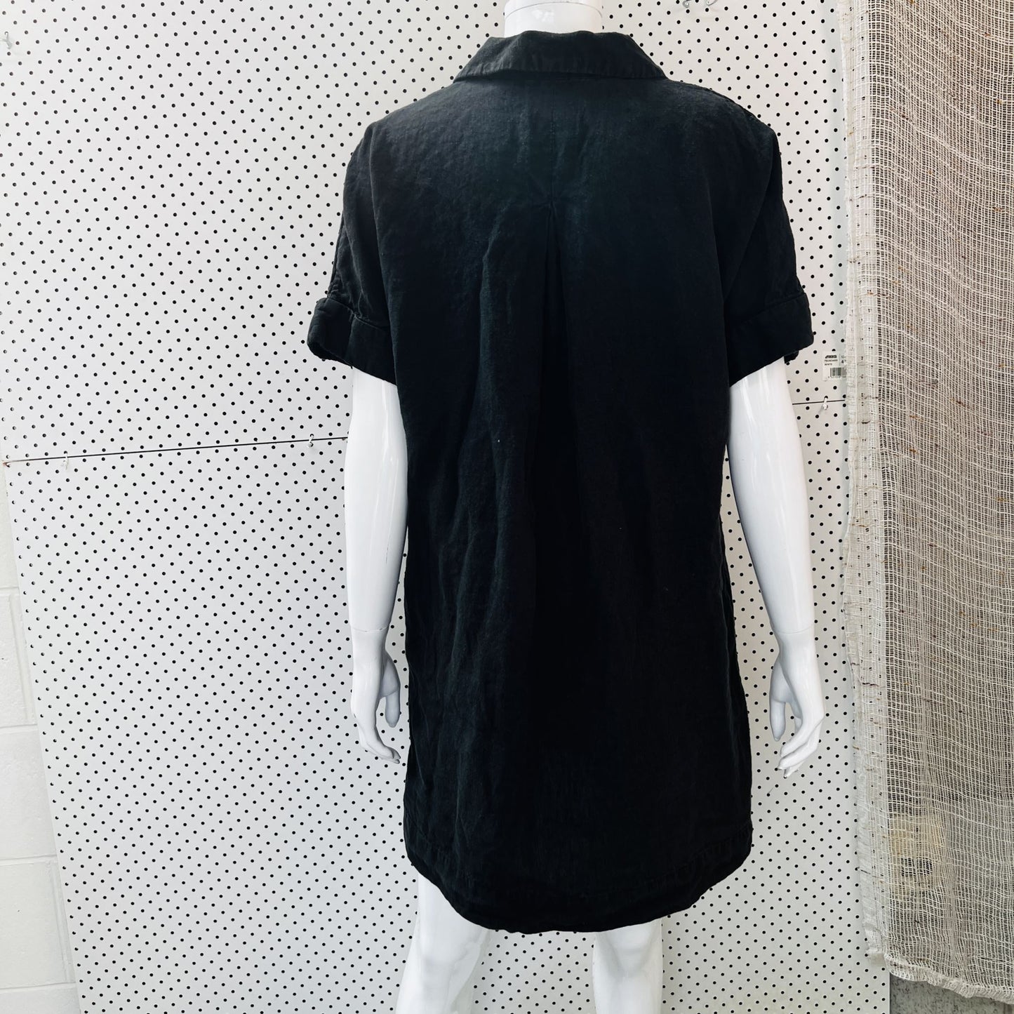 COUNTRY ROAD / organic linen dress with pockets / s (3876031539558723535)