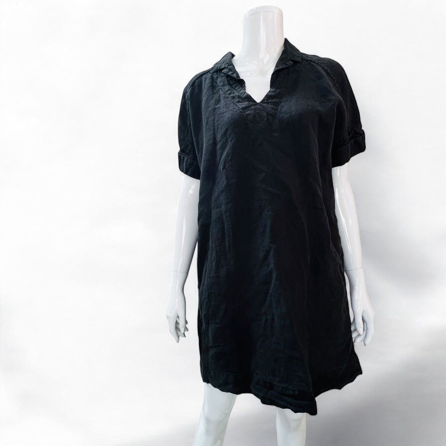 COUNTRY ROAD / organic linen dress with pockets / s (3876031901632473067)