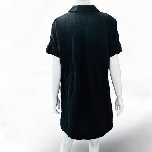 COUNTRY ROAD / organic linen dress with pockets / s (3876031903961602626)