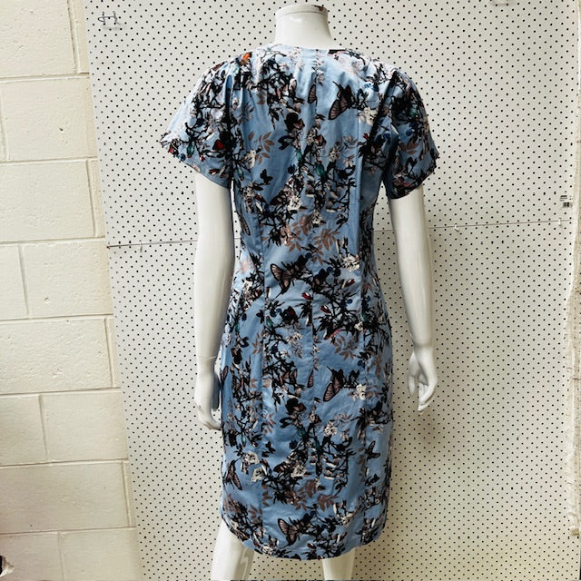 2000s nz vintage / DUAL / print dress / m / made in nz (3876110407852841793)