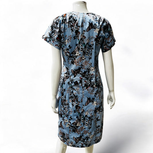 2000s nz vintage / DUAL / print dress / m / made in nz (3876115136282468157)