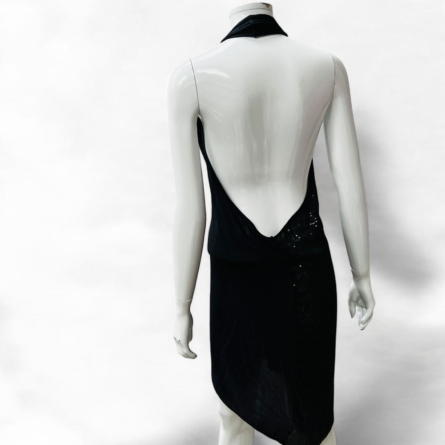 2000s vintage ZAMBESI / 'goddess' halter in sequin + silk / m Dresses