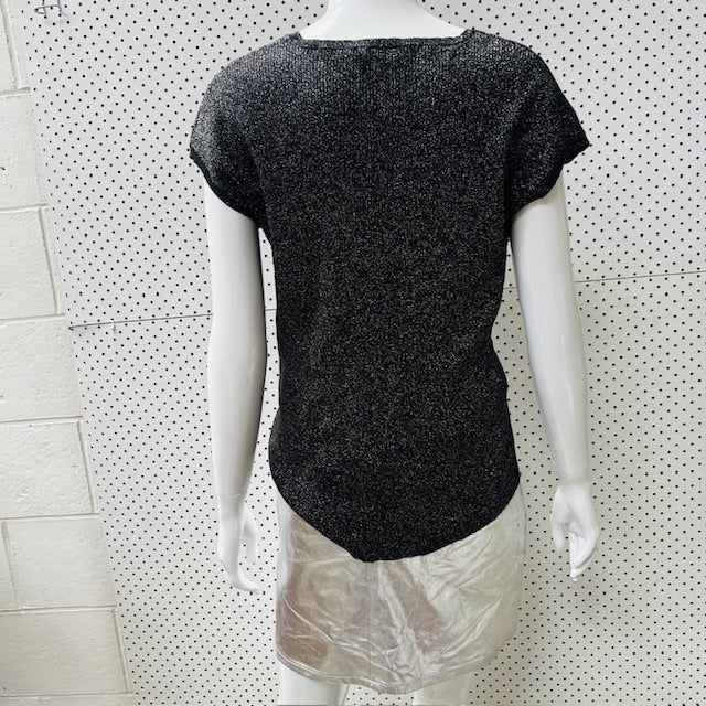 2000s nz vintage / MARILYN SEYB / lurex thread top / 10 (3876209114927814404)