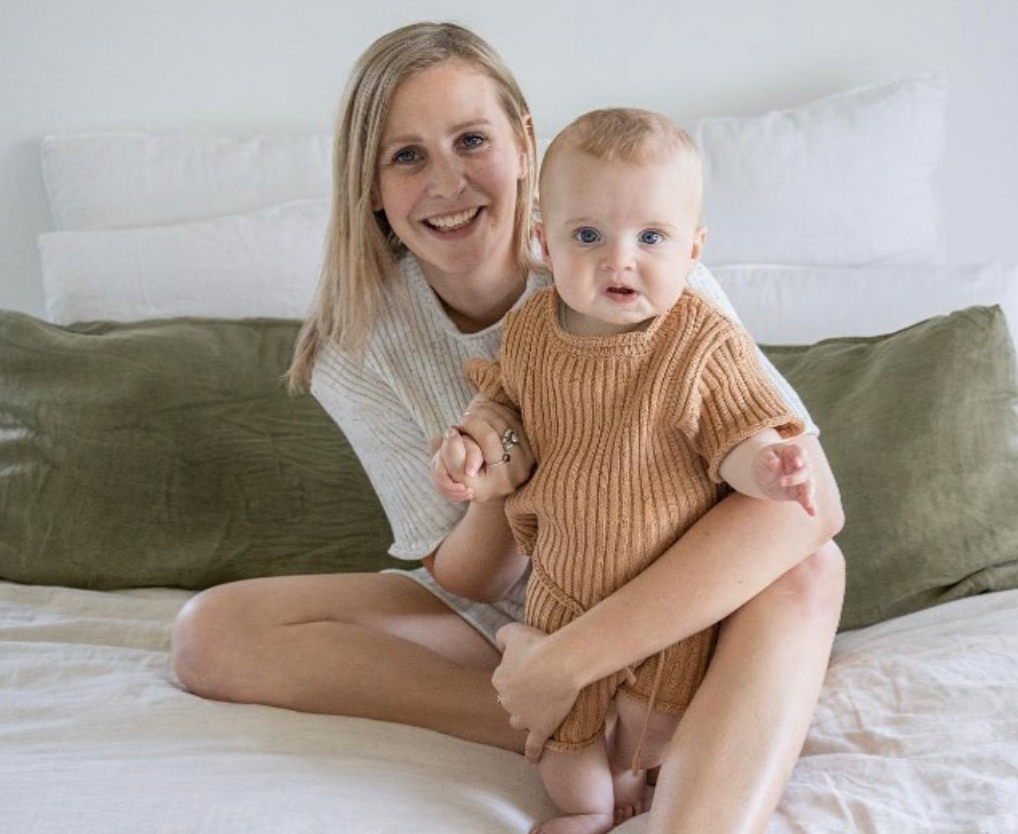 SIENNA BLAIR / green knit top / made in nz / s (3876292547754111484)