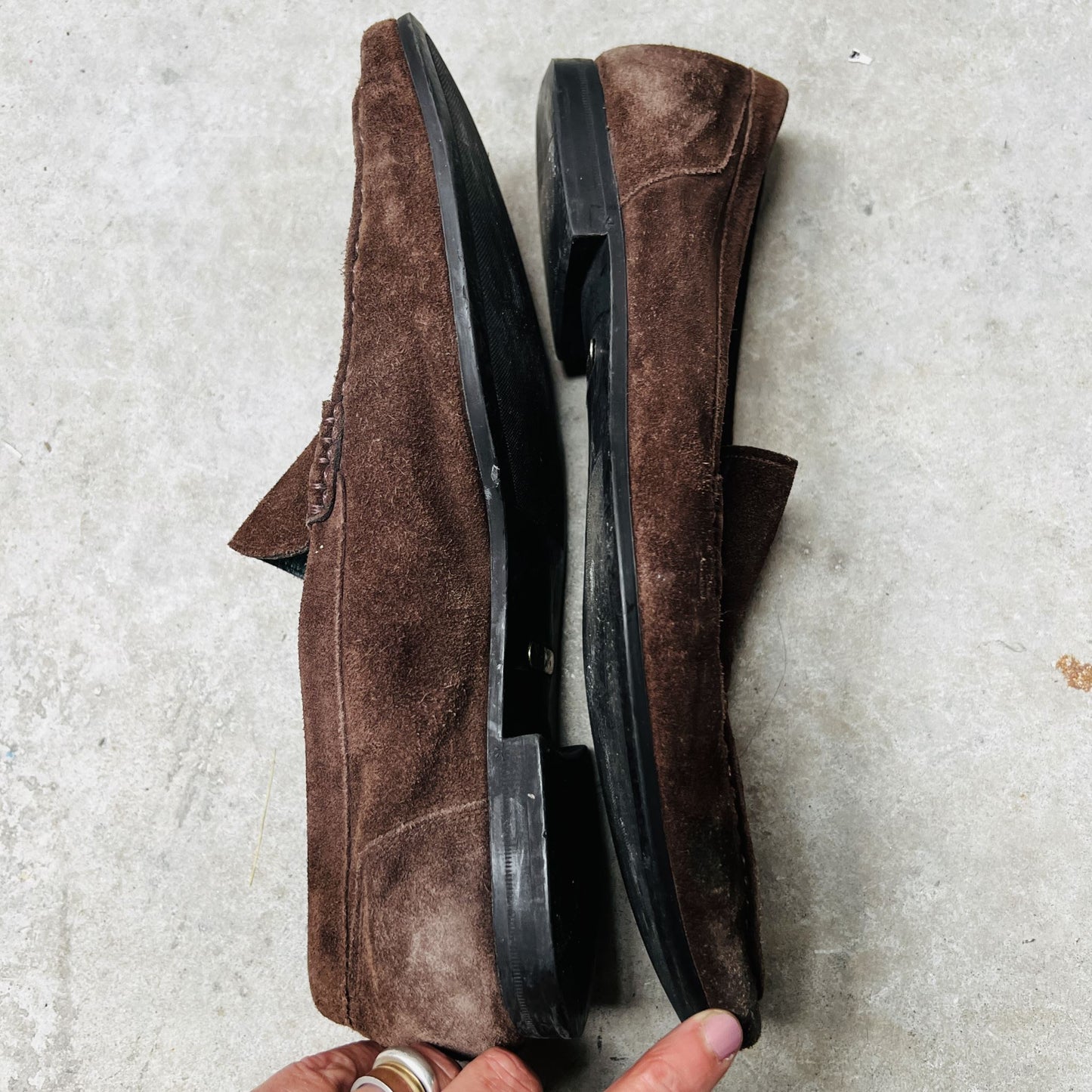handmade / spainish / suede loafers / 41 (3876566200895250832)