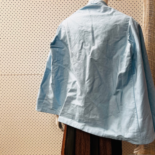 SACHIKO TAKASHIMA / cotton linen cape / one size / made in nz (3876710915202052763)
