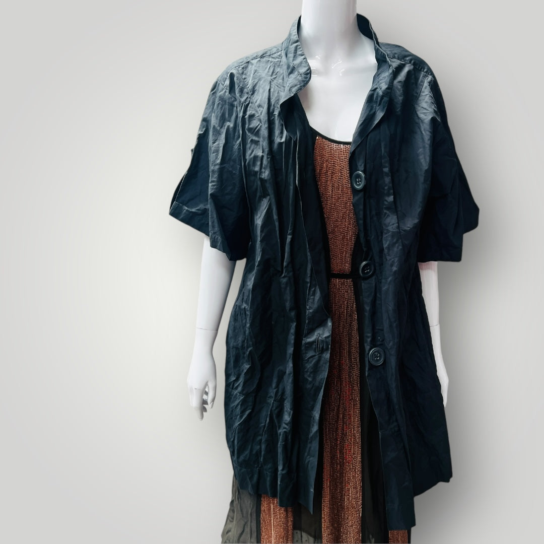 1990s nz vintage / STAX / short sleeved trench / 10 (3876711216843576834)