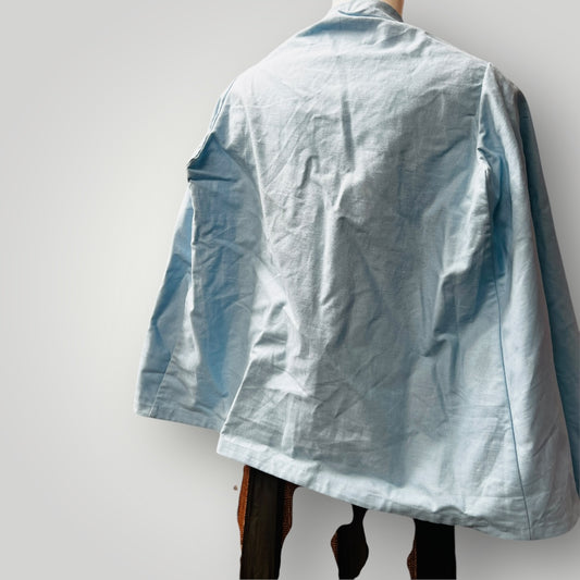 SACHIKO TAKASHIMA / cotton linen cape / one size / made in nz (3876711224136744950)