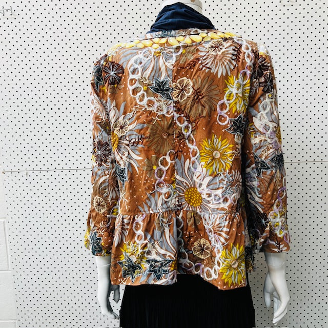embroidered beaded jacket / s/m (3877245000458869563)