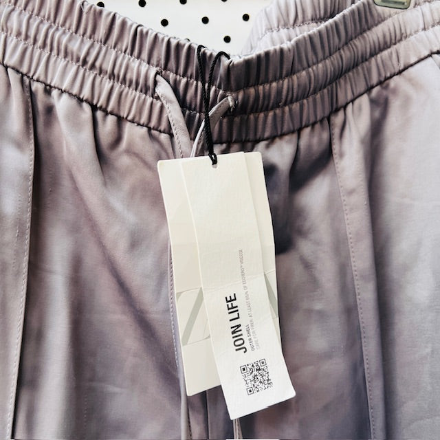 ZARA / wide legged lavender pull on pants / M / new with tags (3877245081107521485)